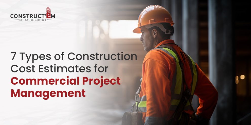 Construction cost estimates for commercial project
