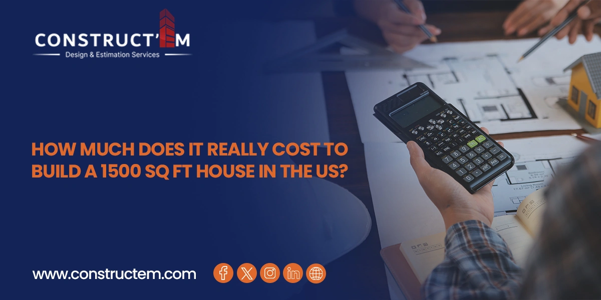 Average cost to build a 1500 sq ft house