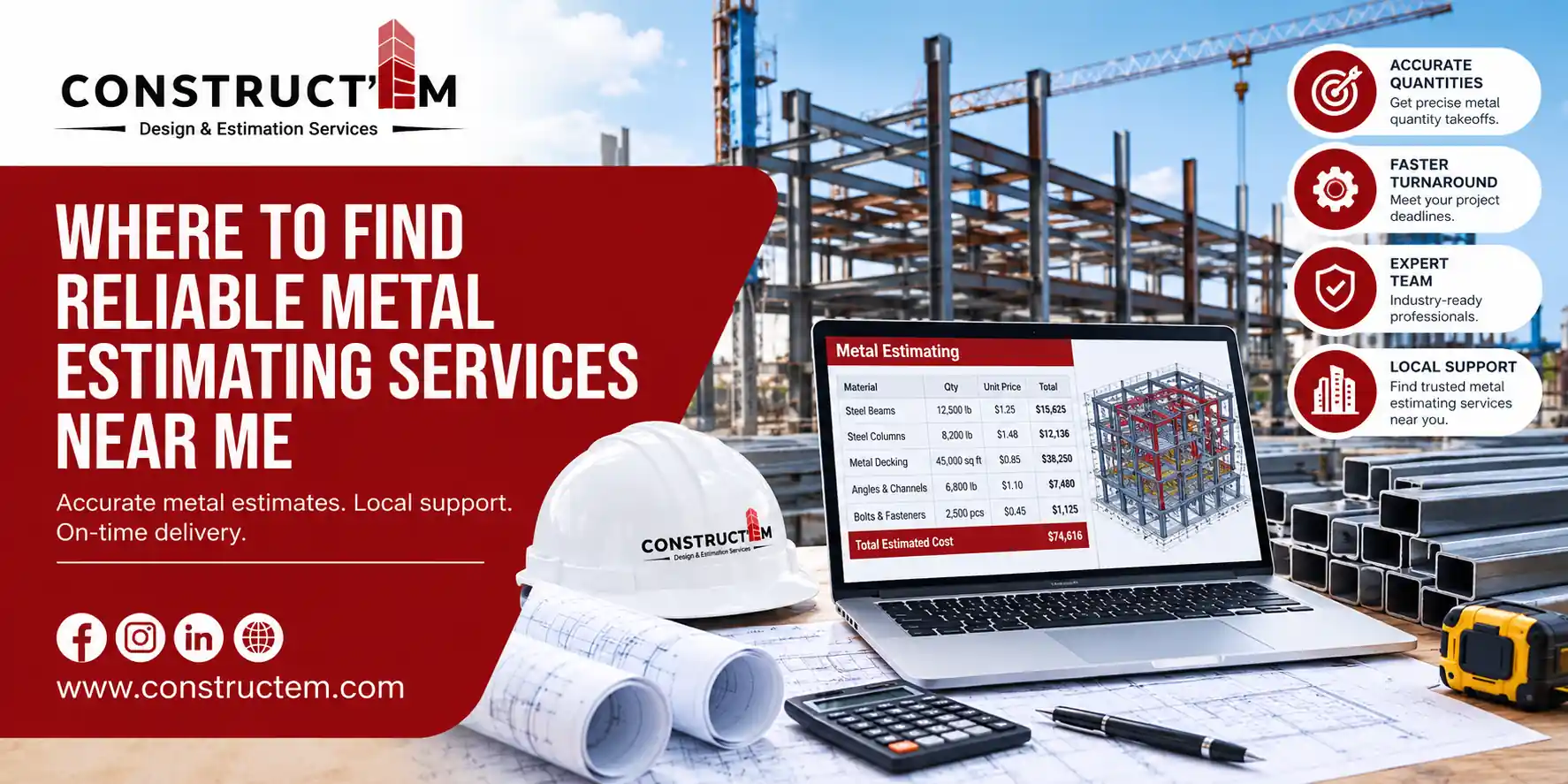 Where to Find Reliable Metal Estimating Services Near Me
